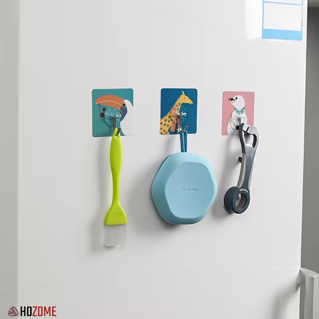 Animal Design Wall Hooks (Self-Adhesive)