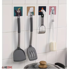 Animal Design Wall Hooks (Self-Adhesive)
