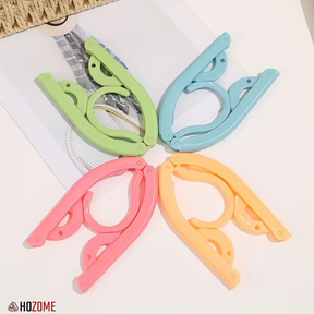 Portable Folding Clothes Hanger (Pack of  4)