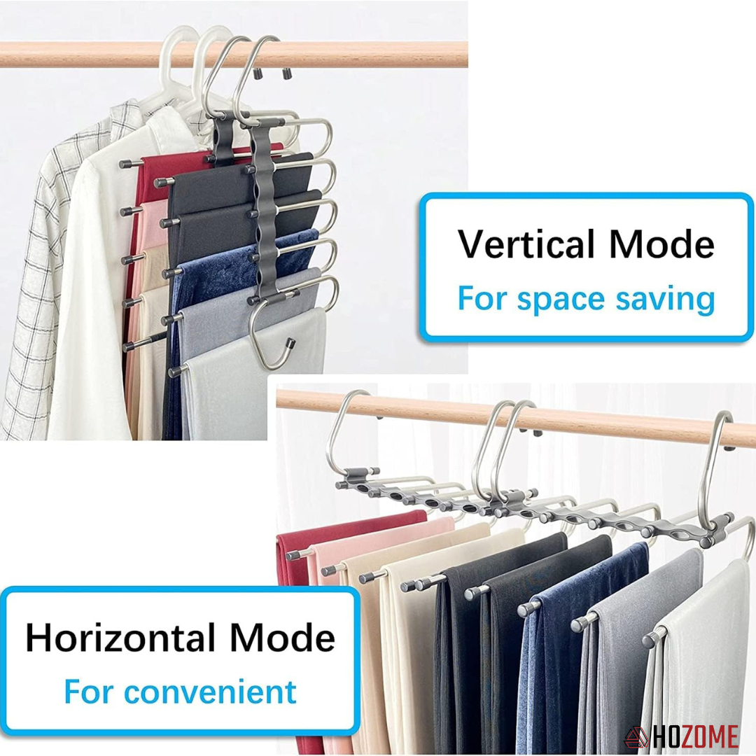5 in 1 Stainless Steel and Covred/Foldable Hangers