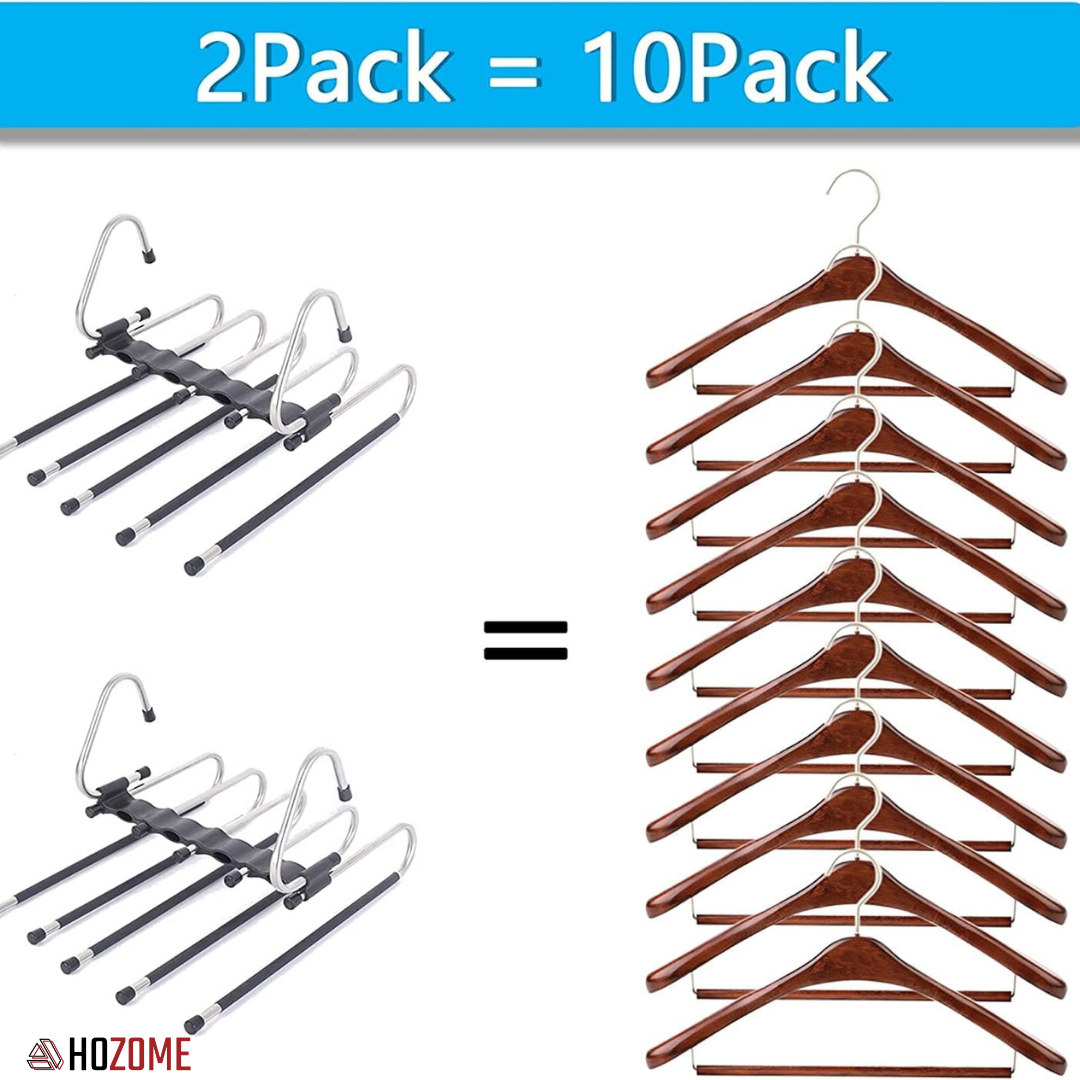 5 in 1 Stainless Steel and Covred/Foldable Hangers