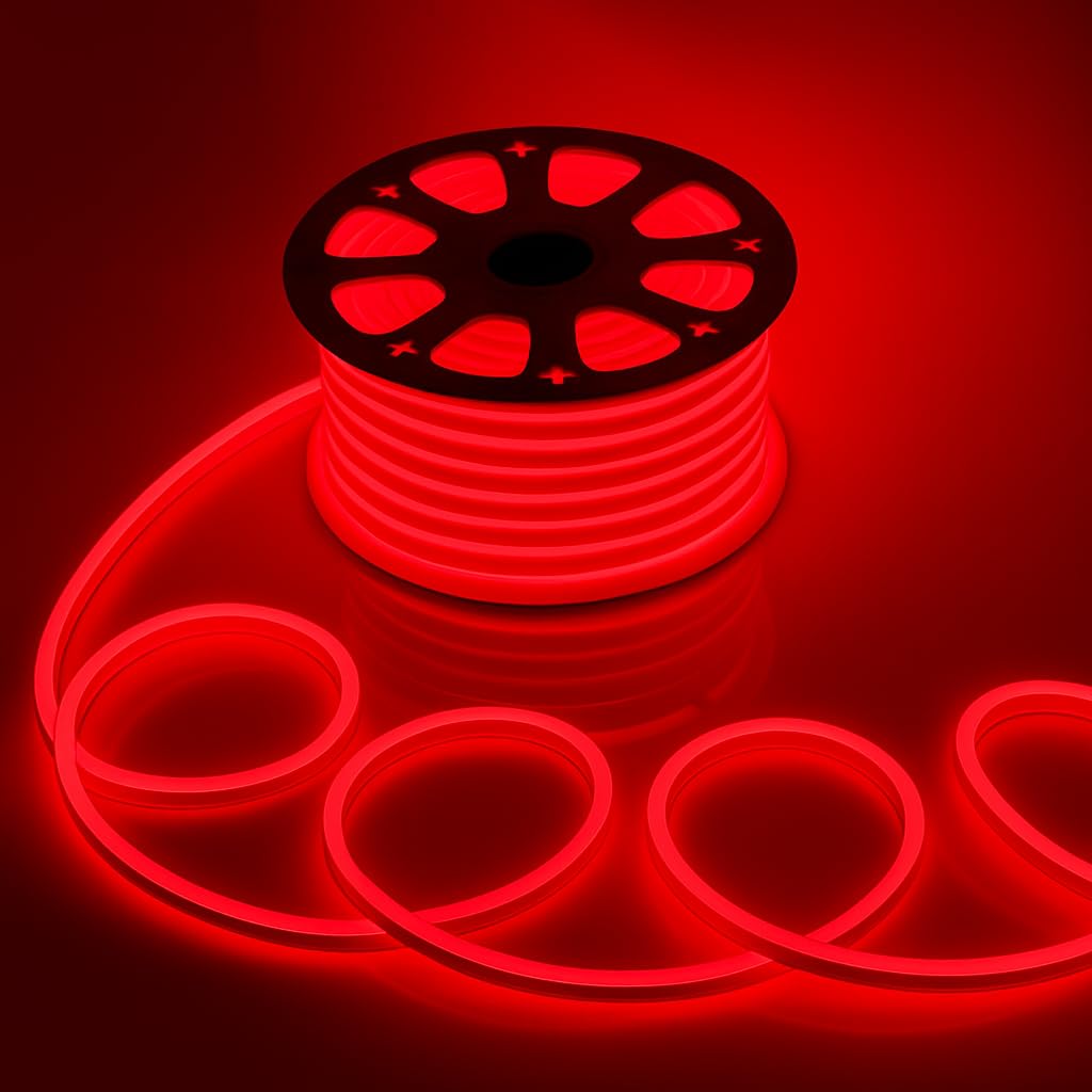 16.4 Ft Neon LED Strip Light with 12V Adapter