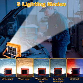 USB & Solar Rechargeable LED Flood Light