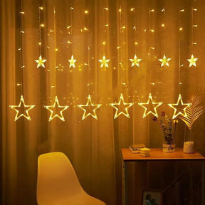 Star Curtain LED String Lights (3 Meter)