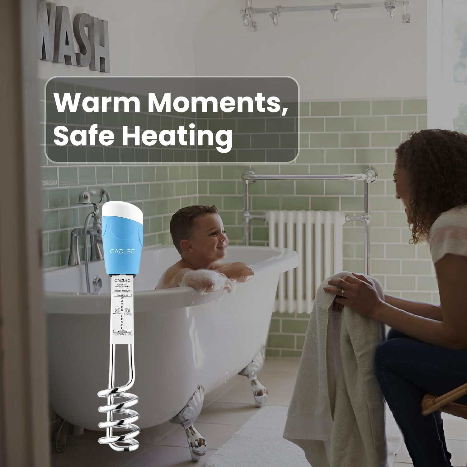 HeatJet 1500W Immersion Rod Water Heater