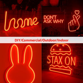 16.4 Ft Neon LED Strip Light with 12V Adapter
