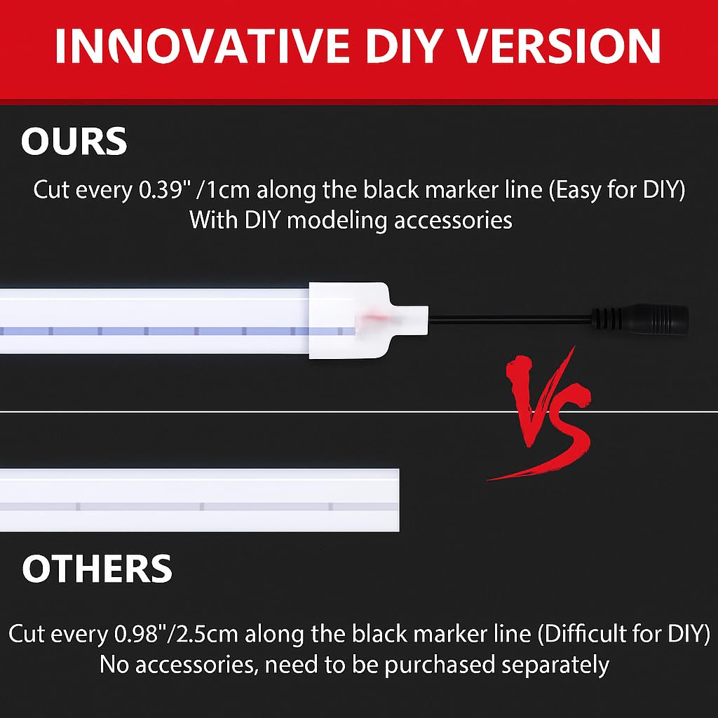 16.4 Ft Neon LED Strip Light with 12V Adapter