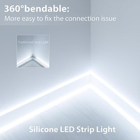 16.4 Ft Neon LED Strip Light with 12V Adapter