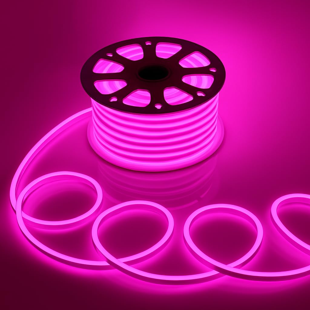 16.4 Ft Neon LED Strip Light with 12V Adapter