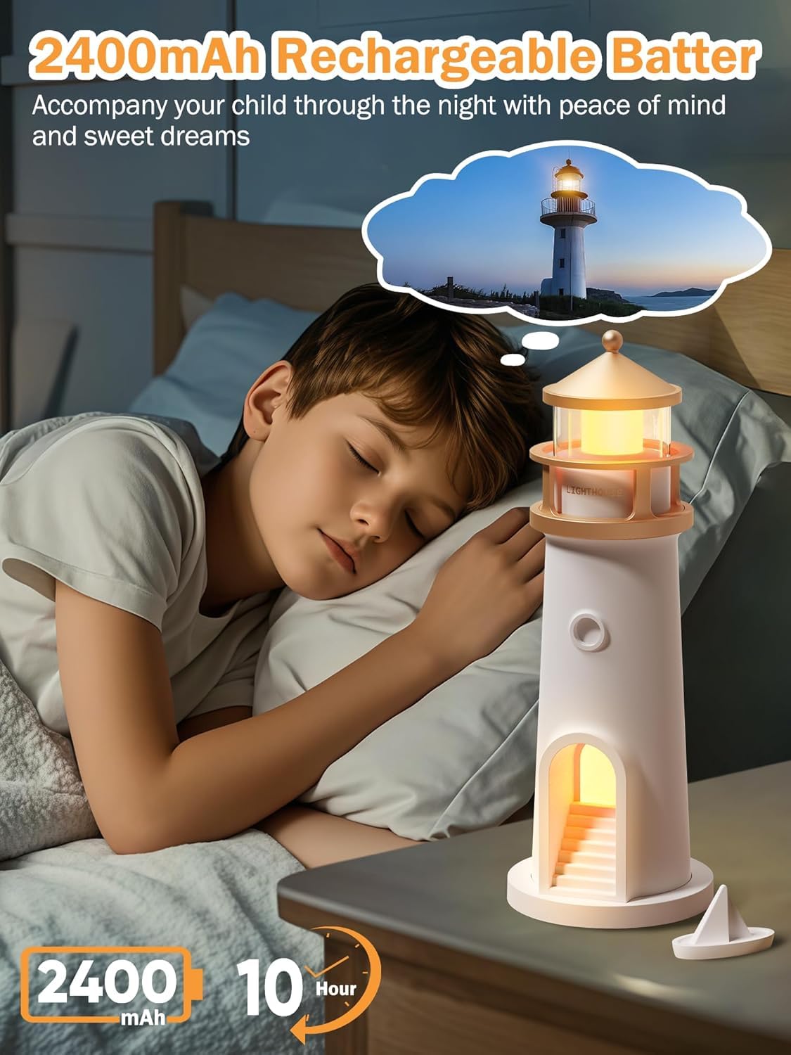 Lighthouse Moon Lamp
