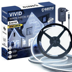 16.4 Ft Neon LED Strip Light with 12V Adapter