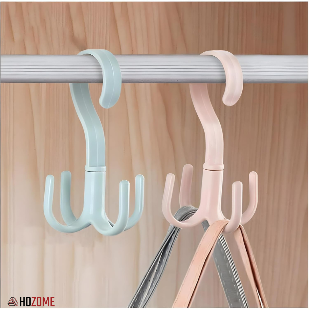 4-Claw Rotating Closet Organizer