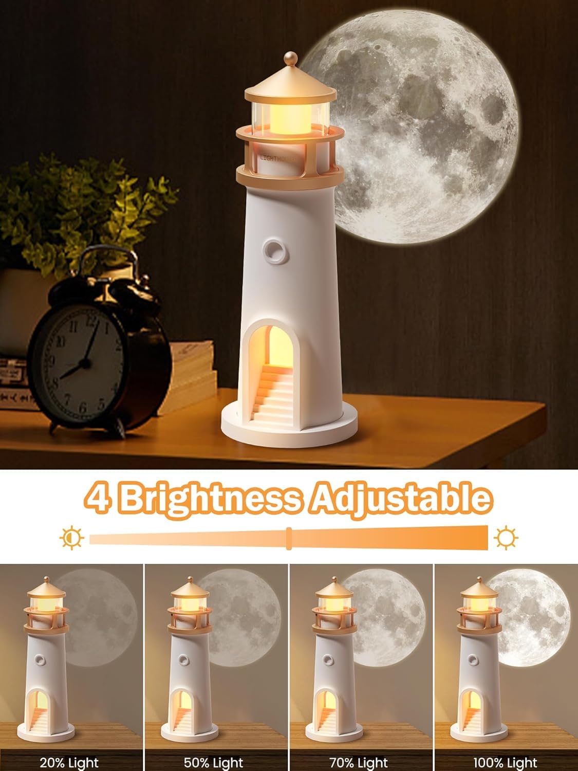 Lighthouse Moon Lamp