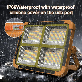 USB & Solar Rechargeable LED Flood Light