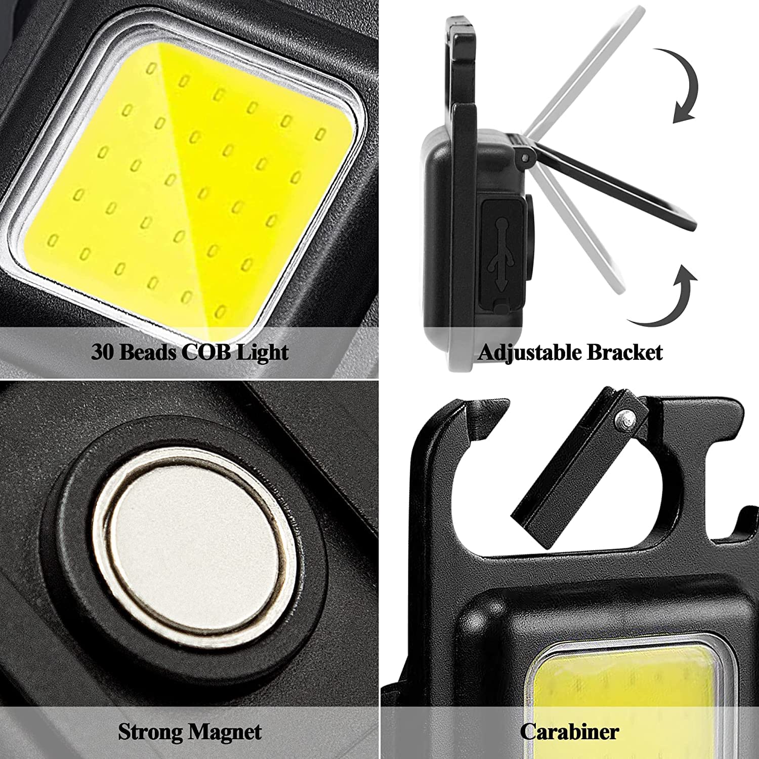 SURAIELEC COB Keychain Led Flashlight