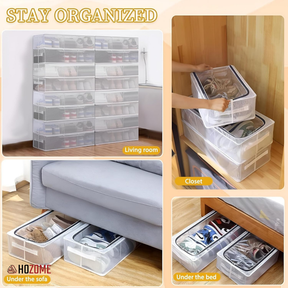 Underbed Shoe & Clothing Storage Container