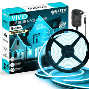 16.4 Ft Neon LED Strip Light with 12V Adapter