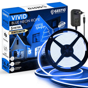 16.4 Ft Neon LED Strip Light with 12V Adapter