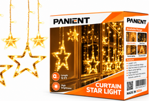 Star LED Curtain Light for Home Warm White